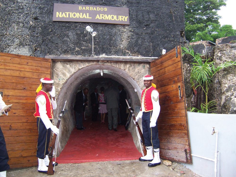 The cannon collection is housed in the National Armour