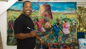 Henderson Reece teaches batik