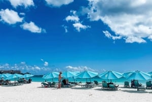 Strandpendel met gebruik van gratis strandstoel & parasol