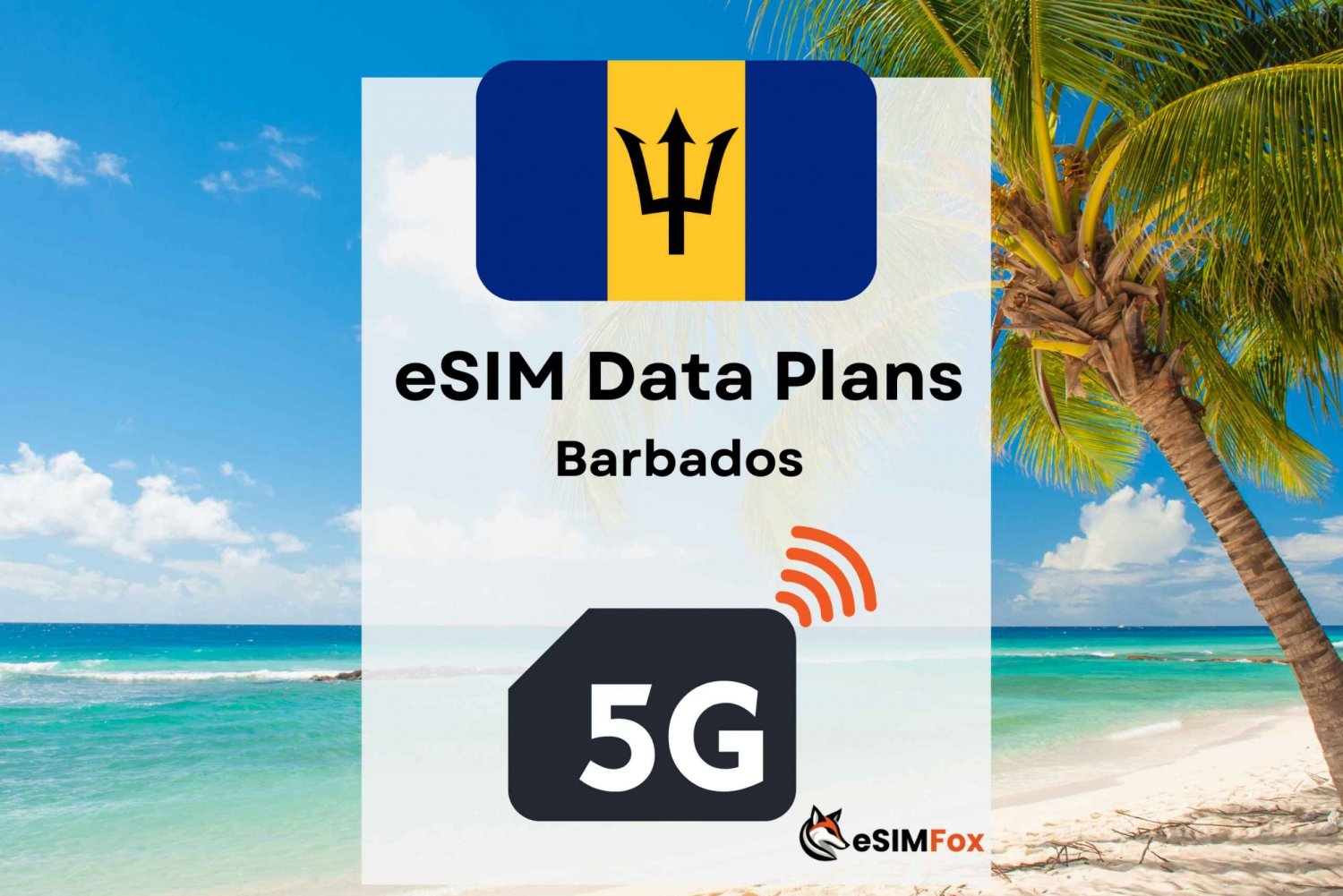 eSIM Internet Data Plan Barbadokselle matkailijoita varten