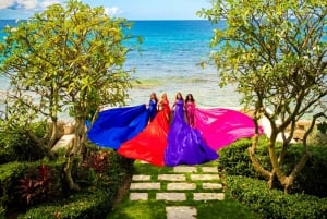 Flygande klänning Barbados fotoshoot erfarenhet