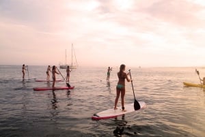 Marbella: Stand-Up Paddle Board bei Sonnenuntergang