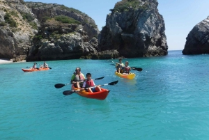 Sesimbra: Ribeiro Cavalo Beach, Caves, & Arrábida Kayak Tour