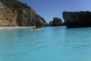 Sesimbra: Ribeiro Cavalo Beach, Caves, & Arrábida Kayak Tour