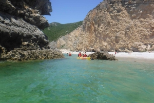 Sesimbra: Ribeiro Cavalo Beach, Caves, & Arrábida Kayak Tour