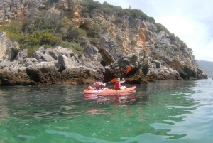 Sesimbra: Ribeiro Cavalo Beach, Caves, & Arrábida Kayak Tour