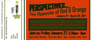 ArtSplash Gallery Exhibition - Perspectives, the opposite of Red & Orange