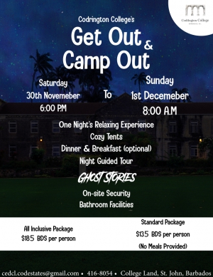 Get Out and Camp Out at Codrington College
