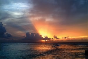 A glorious Barbadian Sunset