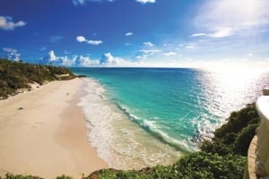 Pink sands of The Crane beach, South-East coast
