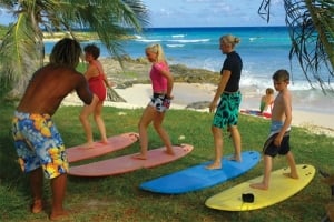 Surf lessons, great fun for all ages