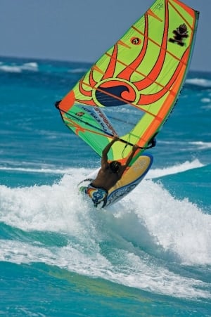 World-class Windsurfer Brian Talma in action