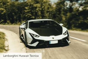 Tour de la ville en supercar de 20 minutes sur la plage de la Barceloneta