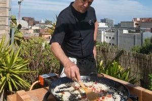 Authentic Premium Paella & Sangria Class in a Design Rooftop