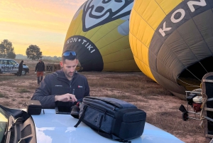 Volo in mongolfiera: vista panoramica di Montserrat e trasporto da Barcellona