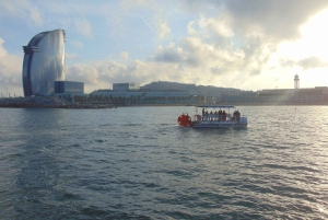 Barcelona: 1,5 horas de passeio particular de barco a pedais