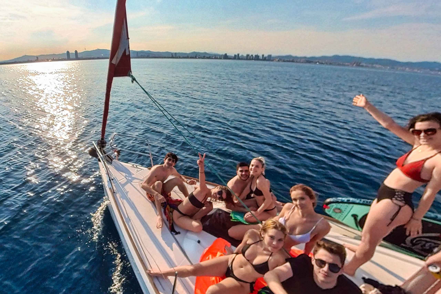 Barcelona: 2-Hour Sailboat Tour with Paddle Boarding