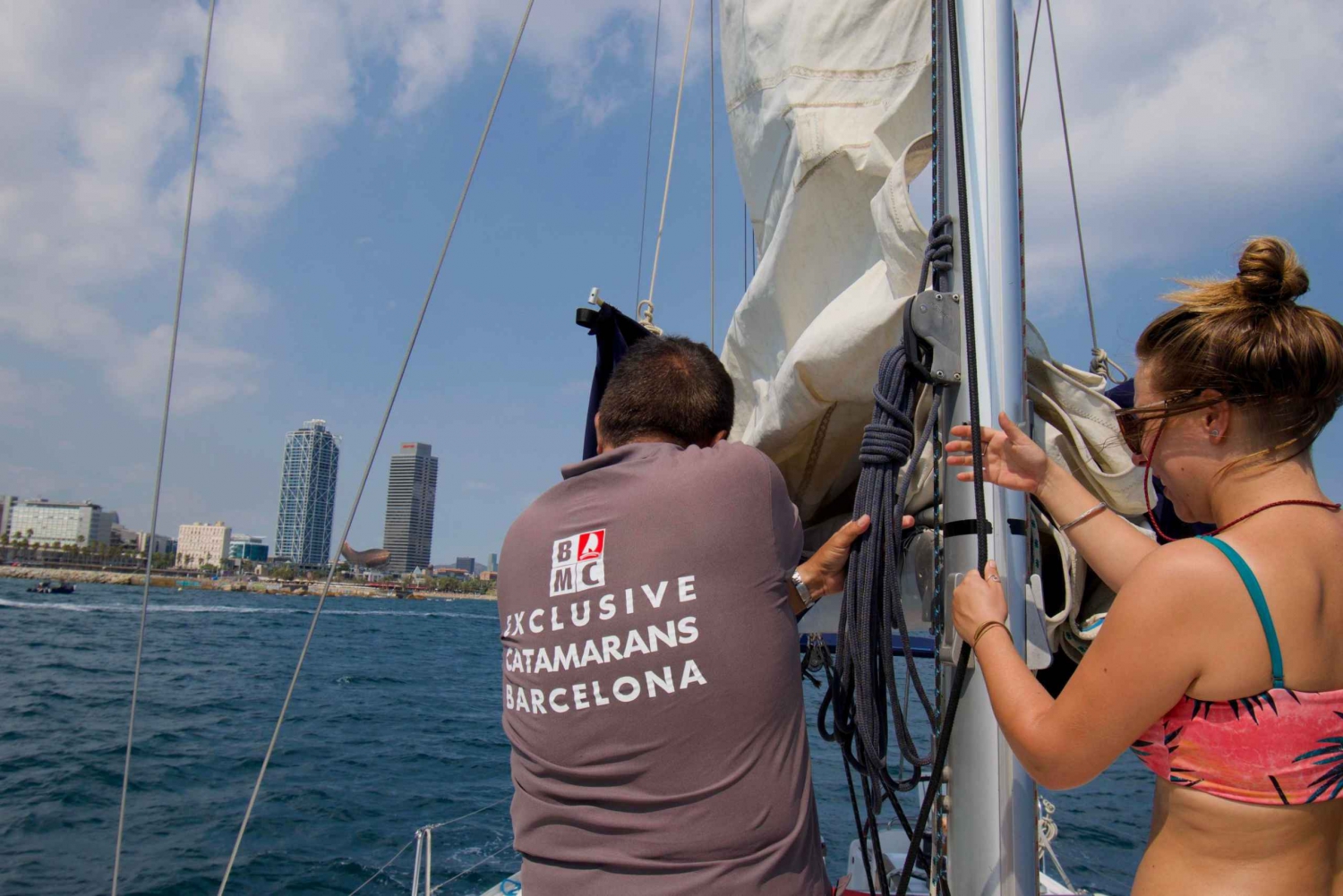 Barcelona: 2-Hour Shared Sailing Boat Tour