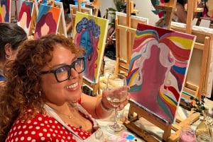 Barcelona: A creative experience, with wine!Music,Paint&Wine