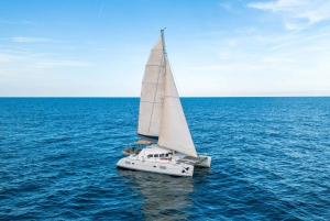 Barcelona: Catamaran Cruise w/ Sailing, Swim, Wine, & Tapa