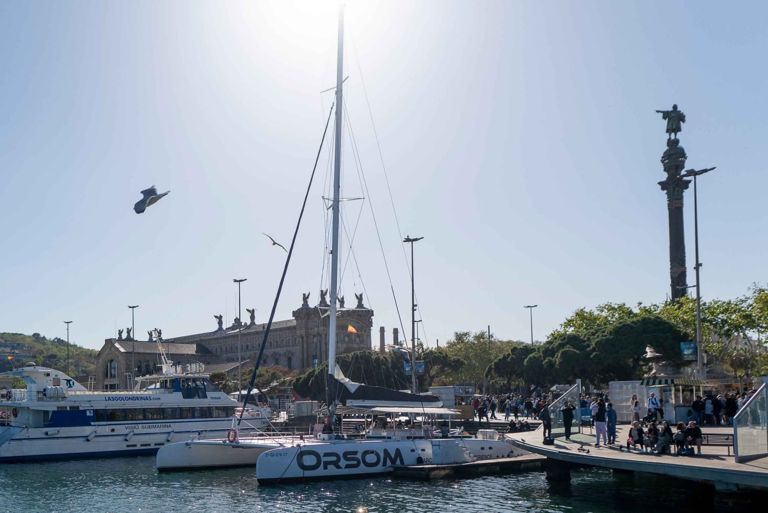 Barcelona: Passeio de barco e voo panorâmico de helicóptero
