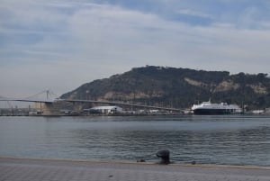 Barcelona por los aires y el mar: Montjuic, Teleférico, Playa y Catamarán.