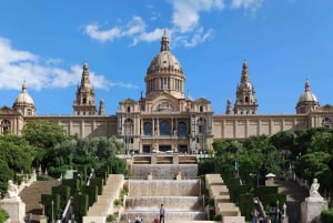 Barcelona Cable Car Sky Views, Magic Fountain & Castle Visit