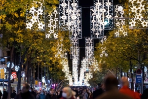 Barcelona: passeio de autocarro aberto com luzes de Natal