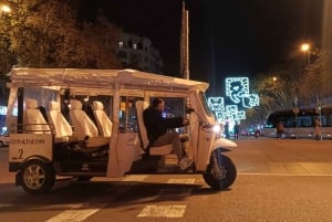 Barcelona: Christmas Lights Tour by Private Eco Tuk Tuk