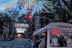 Barcelona: Eco Tuk Tukilla: Yksityinen jouluvalojen kierros