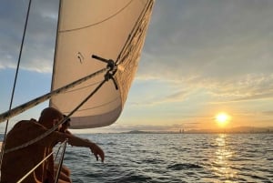 Barcelona: Coastline Sailing with Swim Toys w/ Food & Drinks