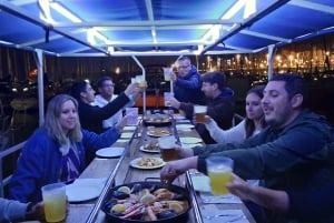 Barcelona: cruzeiro noturno privado com jantar e bebidas