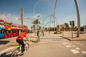 Barcelona: E-Bike Tour, Cable Car Ticket and Sailboat Trip