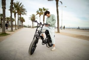 バルセロナ：E-ファットバイクのレンタルで、街を楽々と探索