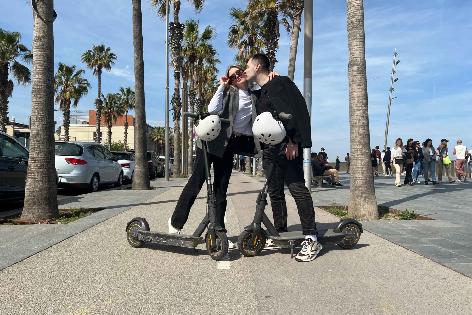 Utflykt med e-scooter i Barcelona