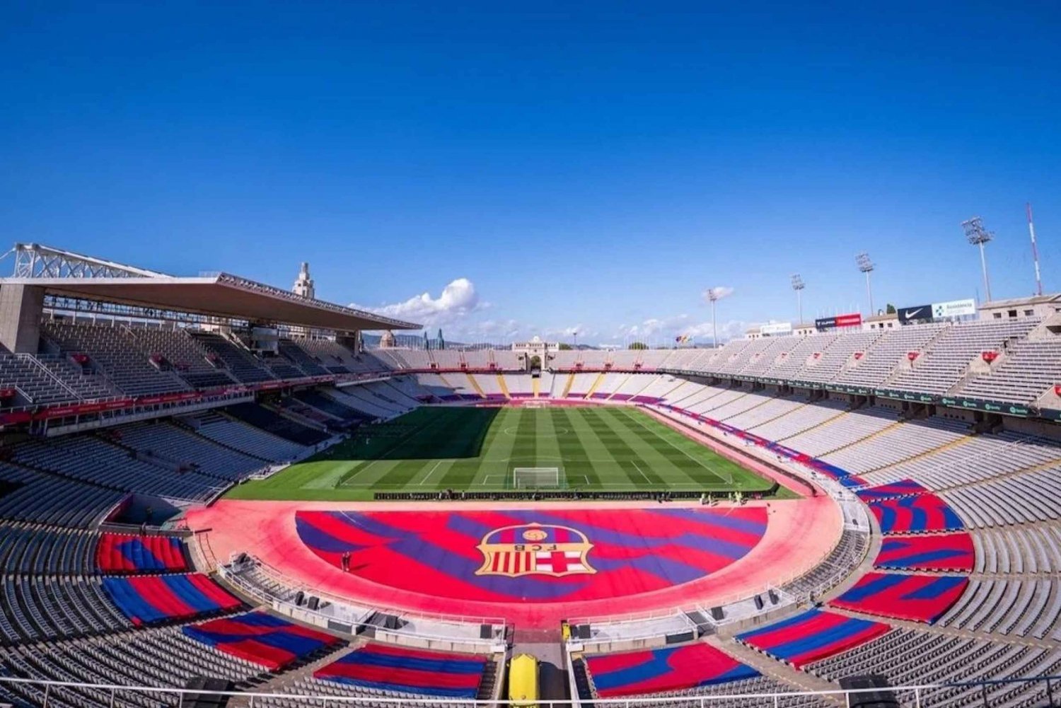 Barcelone : Visite du stade olympique le jour du match du FC Barcelone