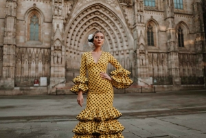 Barcelona: Fototur i flamencokjole i det gotiske kvarteret