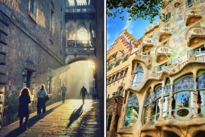 Barcellona: Tour a piedi del Quartiere Gotico e dell'architettura di Gaudí