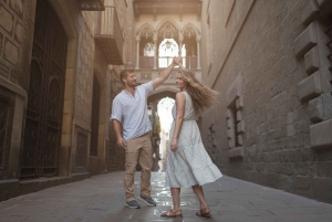 Barcelona: Filmische fotoshoot en gids van de Gotische wijk