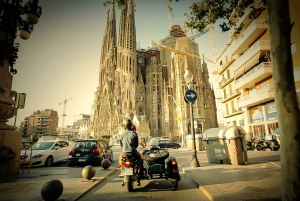 Barcellona: tour di mezza giornata in motocicletta Sidecar