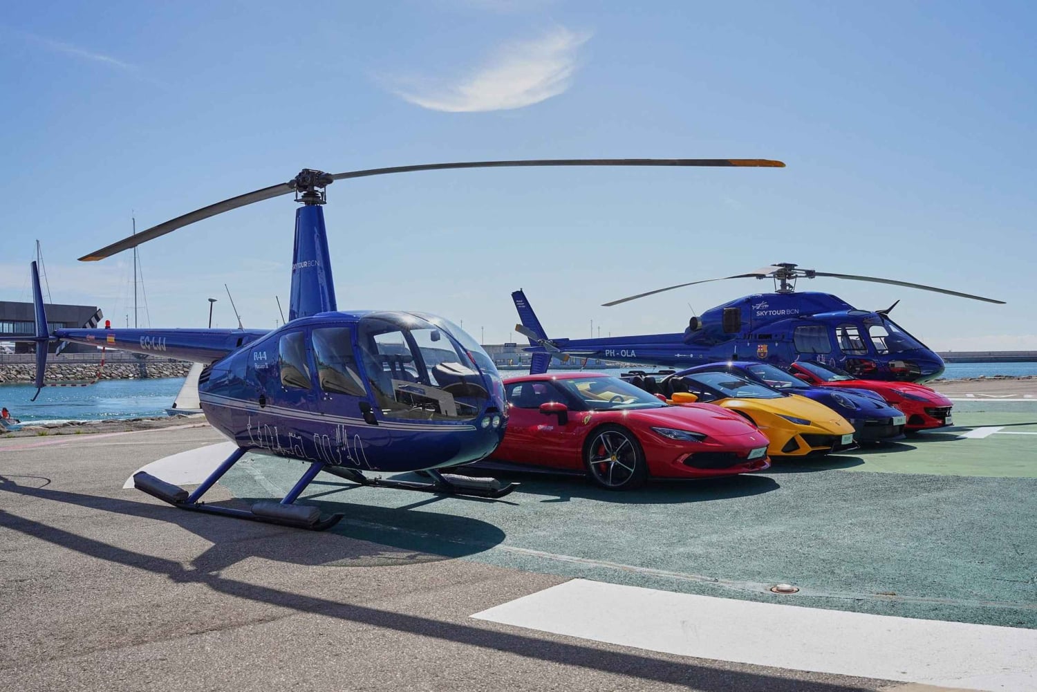 Barcelona: przejażdżka helikopterem i supersamochodem