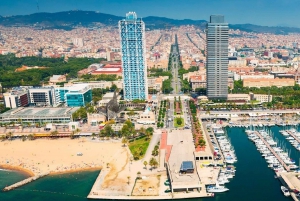 Barcelona: Helikopterflyging over Barcelonas kystlinje