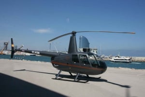 Barcelona: Helikopterflyvning med valgfritt yachtcruise