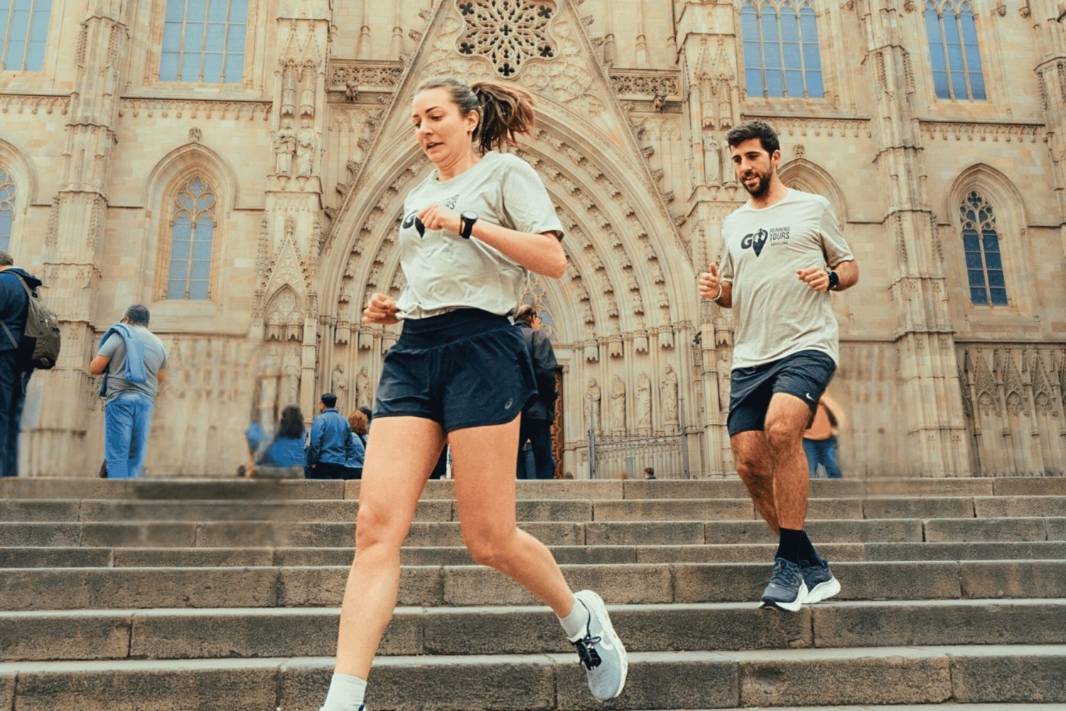 Barcelona: Historic Center Running Group Tour