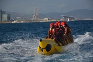 Barcelone : Tour en bateau banane gonflable