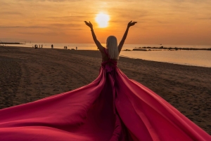 ✅ バルセロナ：魔法のピンクフライングドレス撮影会