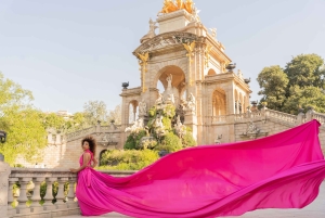 ✅ バルセロナ：魔法のピンクフライングドレス撮影会