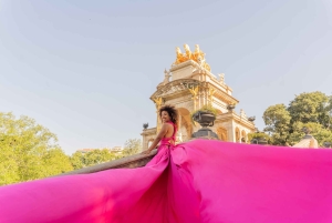 ✅ バルセロナ：魔法のピンクフライングドレス撮影会