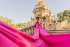 ✅ バルセロナ：魔法のピンクフライングドレス撮影会