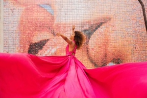 ✅ バルセロナ：魔法のピンクフライングドレス撮影会